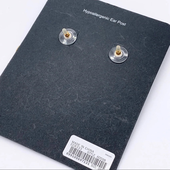 J. Crew Crystal Gold Fringe Chain Earrings NWT - Picture 3 of 3